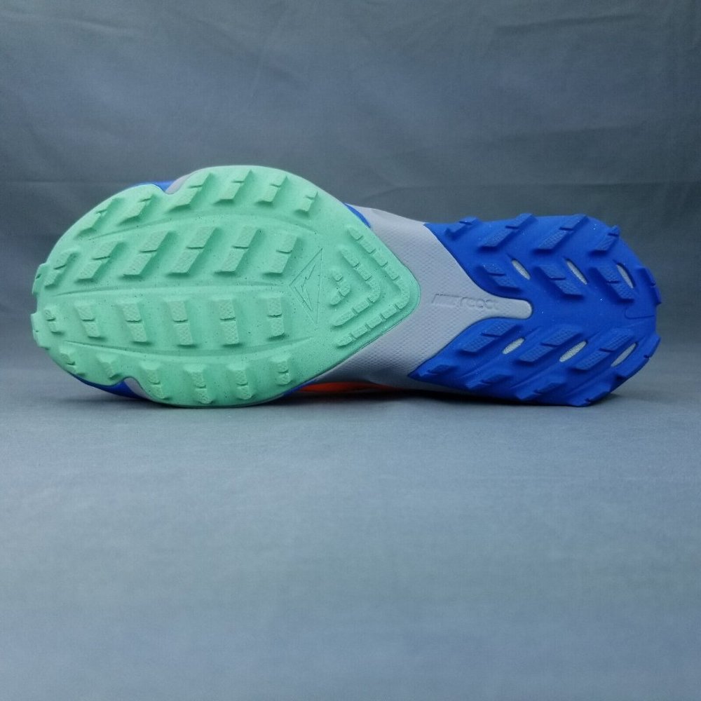 Nike Air Zoom Terra Kiger 7 Trail Mens Running Orange Blue CW6062 800 Sizes 9-13 - Picture 8 of 9